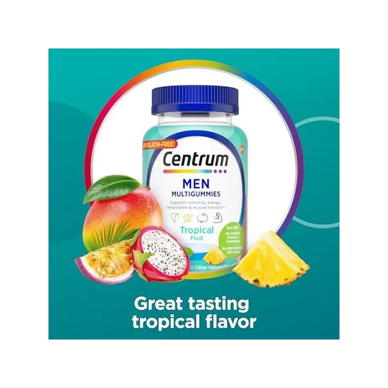 Centrum Gominolas Multivitamínicas Hombre 100 Unidades