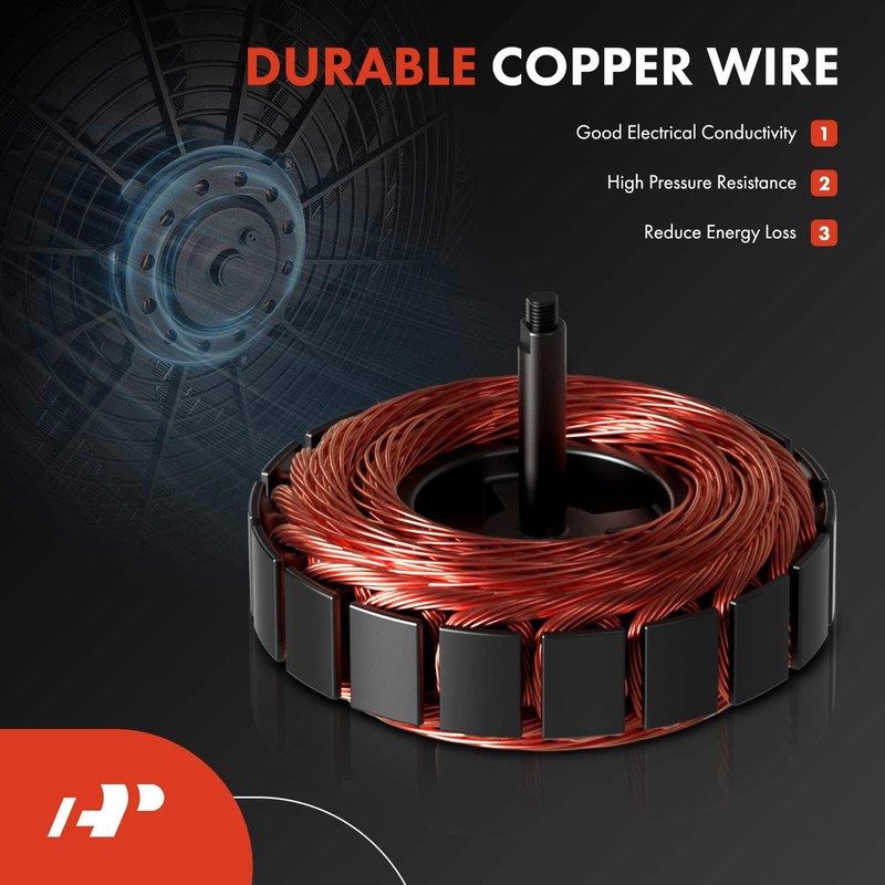 A-Premium Radiator Fan Motor Compatible with Lexus GS460 2008-2011, LS460