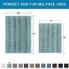 Non Slip Thick Shaggy Chenille Bathroom Rugs, Bath Mats for