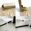 Pack of 4 Self-Locking Folding Hinge, Hinges for Table Legs,