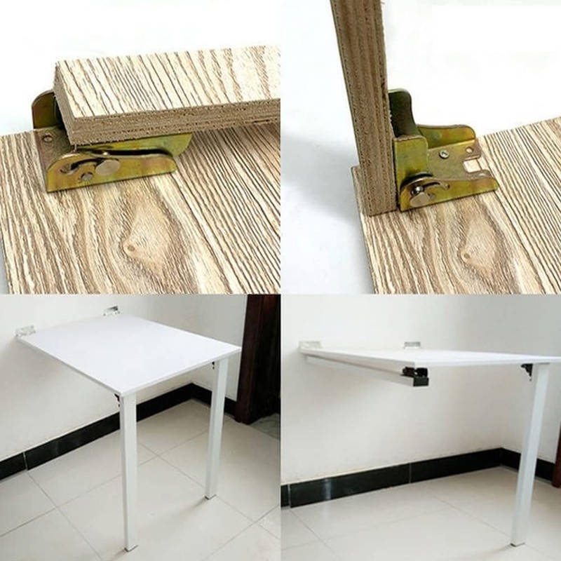 Pack of 4 Self-Locking Folding Hinge, Hinges for Table Legs,