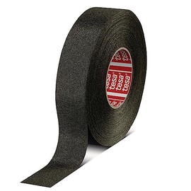 Tesa 51036 19mm*25m Flag-Resistant PET Cloth Automotive Harnesses Tape for Automotive Engine, Protect Against High Temperature, Abrasion, Chemical & Fluid, 1 Roll