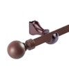HEVSTIL 2-Pack Wood Curtain Rod Brackets,Return End Brackets for 1-2/5"