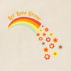 CafePress Let Love Grow Tote Bag Reusable Natural Beige Canvas
