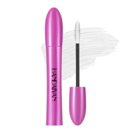 White Mascara,5D Silk Fiber Eyelash Volume with Soft Brush, Lash Sensational Volumizing,Long-Lasting Waterproof No Smudge with False Lash Effect(White)