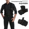KRICJYH Black Suspenders for Men Heavy Duty Work Big and