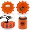 Ecoangel USB-C Rechargeable LED Road Flares Emergency Lights-Large Capacity (Lithium