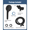 Filtered Shower Head with Handheld Matte Black, BOWGER 6 Modes