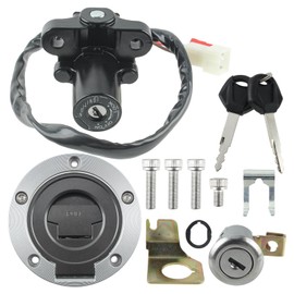 Ignition Switch Fuel Gas Cap Seat Lock Key Set for Yamaha YZF R1 R6 FZ6