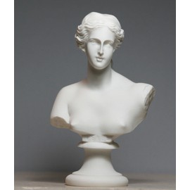 Bust Head Goddess Aphrodite of Milos Venus Alabaster Statue Sculpture 5.9 inches