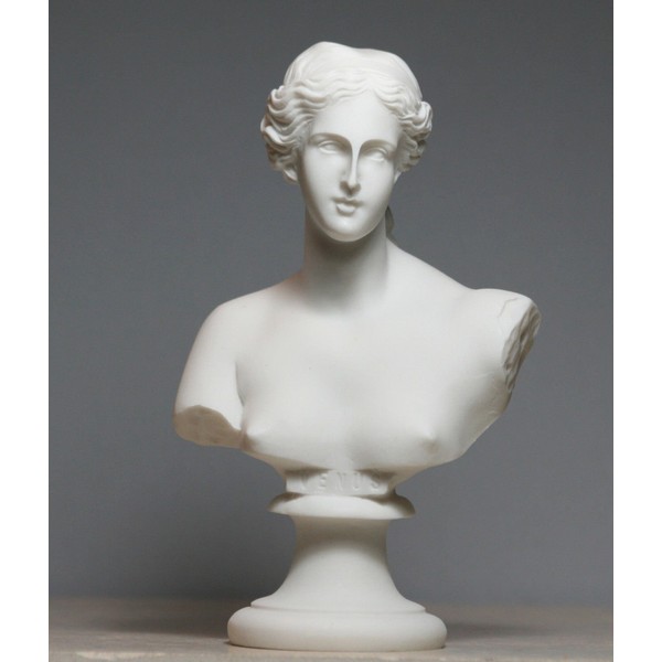 Bust Head Goddess Aphrodite of Milos Venus Alabaster Statue Sculpture