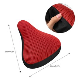 Bicycle Saddle Cover, Padded Bicycle Saddle Cover, Comfortable Seat Cover for Bicycle Accessories, Soft, Breathable, Easy to Carry and Suitable for Most Bicycles such as Road Bikes, Mountain Bikes