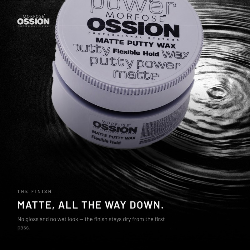 Morfose Ossion Hair Styling Wax - Flexible Hold, Light Styling