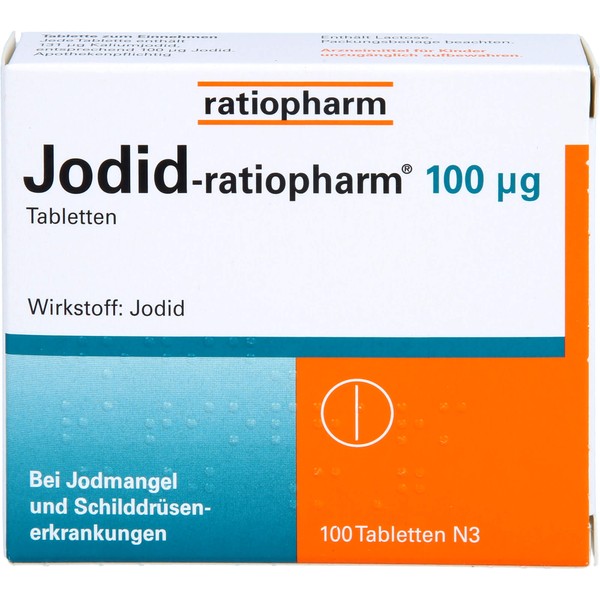 Jodid-ratiopharm 100 µg Tabletten, 100 pcs. Tablets