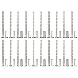 PATIKIL Cabinet Handle Screws M4x60, 20Pcs Break Away Screws Drawer Pull Screw Phillips Drive Flat Countersunk Head Bolts with Sleeve for Door Handle Lever