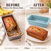 Silicone Baking Molds NonStick Rectangle Cake Pans Mini Loaf Pan