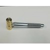 PTC 4 OZ. SMALL BRASS HAMMER KNURLED 5/8" ALUMINUM HANDLE
