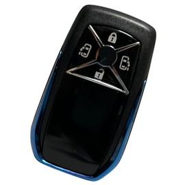 RiNan. Smart Key Case Key Cover Toyota Alphard Vellfire Estima Noah Voxy Universal 4 Buttons Blue Current Design