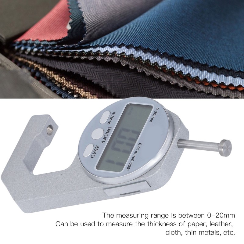 Thickness Gauge Mini Digital LED Display 0 to 20mm Multifunctional