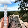 Steinfixx® Real Selenite Charging Plate | Ruler with Beautiful Engraved