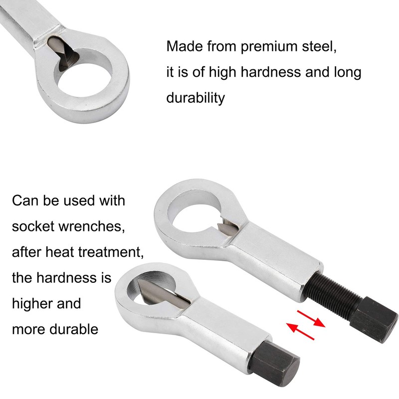 4 Sizes Heavy Duty Nut Splitter Broken Damaged Screw Nut
