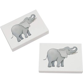 2 x 45mm 'Elephant' Erasers/Rubbers (ER00022218)