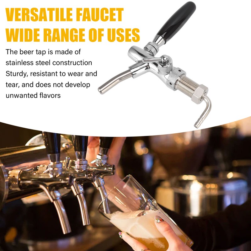 G5/8 Beer Tap Faucet Stainless Steel 304 Draft Beer Dispenser
