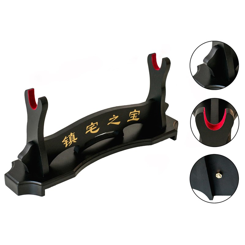 FOXSMZZ Sword Holder Samurai Sword Stand Display Katana Wakizashi Tanto