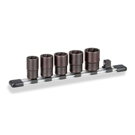 TONE HTR405 Tornado Socket Set (With Holder), Insertion Angle 0.5 inches (12.7 mm) (1/2 inch), 5 Pieces