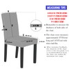Qubjus Dining Table Chair Covers, Solid PU Leather Waterproof Oilproof