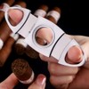 KEENSUN - Cigar Cutter, Stainless Steel Guillotine Double Blades and