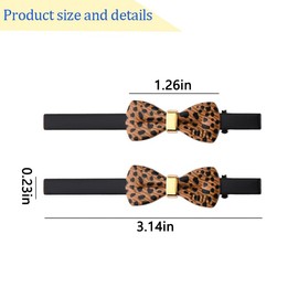 Aesthetic Leopard Bow Hair Clips Women Cheetah Bownot Alligator Clips Animal Aesthetic Duck Bill Clip Clamps Thin Cheetah Bow Duckbill Clip Accessory