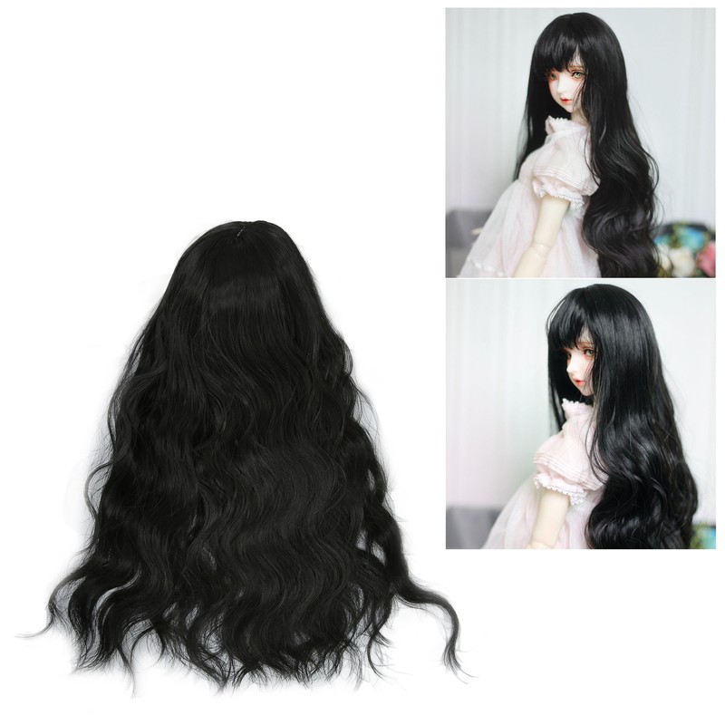 Ball Jointed Doll Wig Curly Soft Heat Resistant Trimmable Soft
