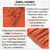 ZIMEL HOMES Non Iron Soft Poly-Cotton Plain Dyed Fitted Sheet