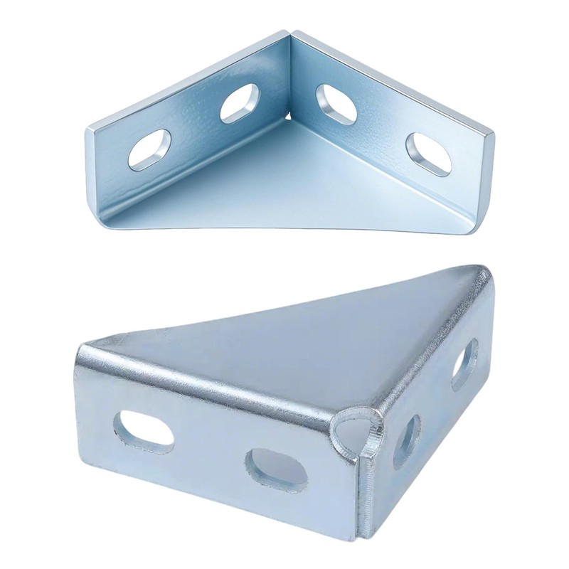 BIAXJUNY 90 Degree Gusseted Fitting for 1-5/8" Strut Channel,4 Hole
