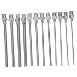 iplusmile 12pcs Stainless Steel Blunt Tip Dispensing Needles Set for Thick Liquids Luer Lock for Lab Use for Glue Ink and More Precision Tools