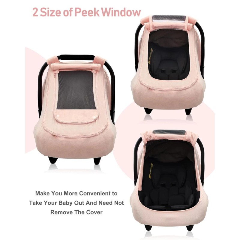 Baby Organic Cotton Summer Baby Car Seat Cover Canopy, Doona