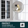 Mega Handles Curved Floor Door Stopper, Quickly Installed Wall Protector,