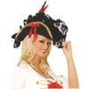 Elegant Moments Wool Blend Pirate Hat in One Size Black