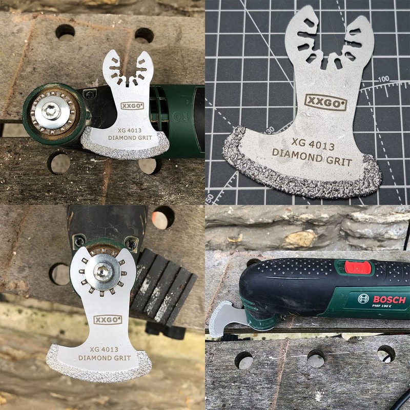 XXGO 20 Pcs Multitool Diamond Blade for Grout Removal Oscillating