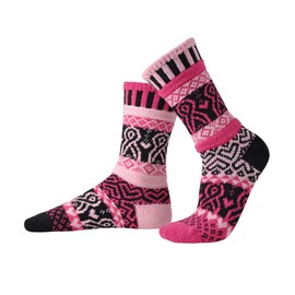 Solmate Socks Pink Tover Crew Socks, M 9.8 - 10.6 inches (25 - 27 cm), pink tover