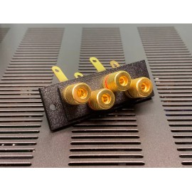 For Sansui Sansui QRX-7500 speaker terminal upgrade kit - SSTK2B knurled metal