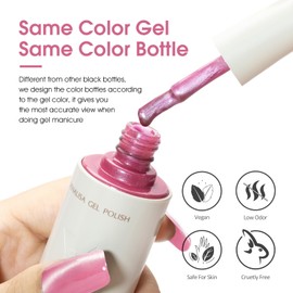 VENALISA Cat Eye Gel Nail Polish 1 Pcs 10ML Shimmer Pink Glitter Magnetic Gel Polish Soak Off Salon Manicure DIY at Home Nail Art For Girls Women