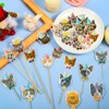 48 Pieces Cat Face Cupcake Toppers Cute Cat Head Cupcake