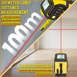 4 in 1 Laser Tape Measure, Measuring All-Purpose Ruler, 164ft/50m Laser, Cross Laser Line, Accurate Digital Measuring in/ft/m,Universal Tape Measure With LED Display,Calculate Distance, Area, Volume