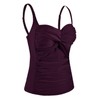 Mycoco Traje de baño acolchado para mujer, parte superior con
