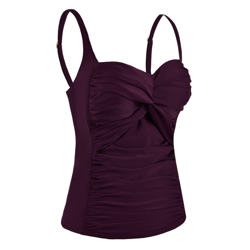 Mycoco Traje de baño acolchado para mujer, parte superior con