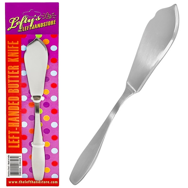 Lefty’s Left Handed Butter Spreader Knife - Stainless Steel Knives- Great for Serving & Cutting Jelly, Cheese - Kitchen Tool for Holidays, Wedding, Birthday, Christmas - Gifts for Left-Handed People