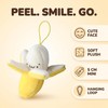 Yellow Peeling Banana Decoration, Birthday Gift PP Cotton Peeling Banana