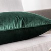 Miulee Set of 2 Velvet Cushion Covers, Flange, Wrapped Edge